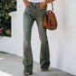 ✨ Trendy Herfststijl 👖 Dames High-Waist Flared Jeans – Comfortabele Pasvorm, Flatterend Silhouet & Tijdloze Look