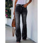 ✨ Trendy Herfststijl 👖 Dames High-Waist Flared Jeans – Comfortabele Pasvorm, Flatterend Silhouet & Tijdloze Look