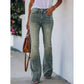 ✨ Trendy Herfststijl 👖 Dames High-Waist Flared Jeans – Comfortabele Pasvorm, Flatterend Silhouet & Tijdloze Look