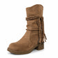🍂 Herfst Must-Have 👢 Dames Slouchy Enkellaarzen met Halve Kuitlengte – Comfortabel, Trendy & Elegant