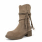 🍂 Herfst Must-Have 👢 Dames Slouchy Enkellaarzen met Halve Kuitlengte – Comfortabel, Trendy & Elegant