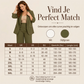 ✨ Elegante Deal 🤎 Dames Colbert Set met Sjaalkraag & Wijde Pijpen Broek – Chic, Comfortabel & Tijdloze Stijl