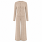 🍂 Tijdloze Comfort Look ✨ Dames Gebreide 2-Delige Set met Vest & Wijde Broek – Zacht, Elegant & Makkelijk te Stylen