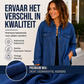 ✨ Casual Denim Favoriet 💙 Dames Gewassen Denim Jack met Gerafelde Zoom – Vintage Look, Comfortabel & Makkelijk te Combineren