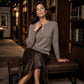 ✨ Elegante Look 🤎 Dames Geribde Gebreide Top met Metalen Gesp – Flatterende Pasvorm, Chic & Comfortabel