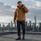 🍂 Winter Comfort 🧥 Heren Sherpa Hoodie met Halve Rits – Zachte Textuur, Warm Gevoel & Casual Stijl