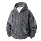 🍂 Winter Comfort 🧥 Heren Sherpa Hoodie met Halve Rits – Zachte Textuur, Warm Gevoel & Casual Stijl