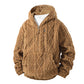 🍂 Winter Comfort 🧥 Heren Sherpa Hoodie met Halve Rits – Zachte Textuur, Warm Gevoel & Casual Stijl