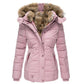 ✨ Winter Elegantie 🤎 Dames Getailleerde Gewatteerde Jas met Capuchon – Warm, Comfortabel & Flatterende Pasvorm