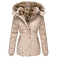 ✨ Winter Elegantie 🤎 Dames Getailleerde Gewatteerde Jas met Capuchon – Warm, Comfortabel & Flatterende Pasvorm