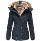 ✨ Winter Elegantie 🤎 Dames Getailleerde Gewatteerde Jas met Capuchon – Warm, Comfortabel & Flatterende Pasvorm