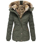 ✨ Winter Elegantie 🤎 Dames Getailleerde Gewatteerde Jas met Capuchon – Warm, Comfortabel & Flatterende Pasvorm