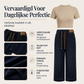 ✨ Casual Favoriet 👖 Dames Wijde Jeans met Trekkoord – Relaxte Pasvorm, Comfortabel & Moderne Denim Look