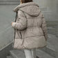 ❄️ Winter Must-Have 🧥 Dames Mid-Lange Pufferjas met Capuchon – Warm, Comfortabel & Beschermend