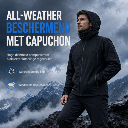 🏕️ Outdoor Favoriet 🧥 Unisex Softshell Jack met Capuchon – Zacht, Comfortabel & Ideaal voor Buiten