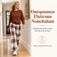 ✨ Nieuwe Favoriet 🤎 Dames Zachte Casual 2-Delige Set – Rondehals Trui & Wijde Pijpen Broek, Comfortabel & Trendy