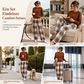 ✨ Nieuwe Favoriet 🤎 Dames Zachte Casual 2-Delige Set – Rondehals Trui & Wijde Pijpen Broek, Comfortabel & Trendy