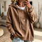 ✨ Casual Denim Look 🤎 Dames Denim Hoodie – Comfortabel, Trendy & Makkelijk te Combineren