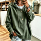✨ Casual Denim Look 🤎 Dames Denim Hoodie – Comfortabel, Trendy & Makkelijk te Combineren