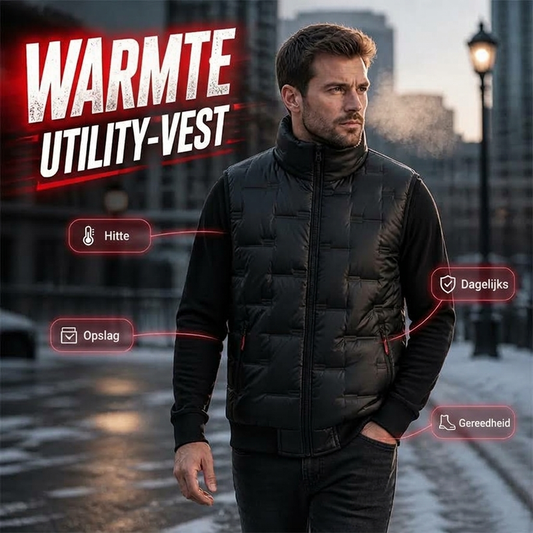 🛠️ Urban Outdoor ✨ Warme Utility Vest – Praktisch Design, Comfortabel & Veelzijdig voor Koude Dagen