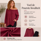✨ Trendy Elegantie 🤍 Dames Off-Shoulder Top met Splitzoom – Vrouwelijk, Comfortabel & Modieus