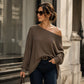 ✨ Trendy Elegantie 🤍 Dames Off-Shoulder Top met Splitzoom – Vrouwelijk, Comfortabel & Modieus