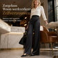 ✨ Nieuwe Collectie – Speciale Prijs! - Elegante satijnen hooggetailleerde wijde pijpen broek met asymmetrische taille ✨ luxe glans, slank silhouet, modieuze asymmetrische taille