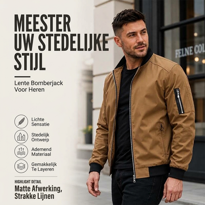🔥 Vandaag Extra Voordelig - Heren outdoor casual bomberjack ✨ windwerend, lichtgewicht, stoer model voor dagelijks en buiten gebruik