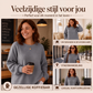 Dames Wafelgebreide Losvallende Sweater