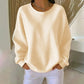 Dames Wafelgebreide Losvallende Sweater