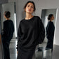 Dames Wafelgebreide Losvallende Sweater