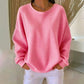 Dames Wafelgebreide Losvallende Sweater
