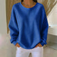 Dames Wafelgebreide Losvallende Sweater