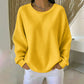 Dames Wafelgebreide Losvallende Sweater