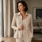 🔥 Vandaag Extra Voordelig - Elegante gerimpelde peplumblazer voor dames ✨ vrouwelijk silhouet peplum snit elegant