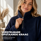 🔥 Vandaag Extra Voordelig - Casual en comfortabele dames‑sweater met kwartrits ✨ kwartrits comfortabele stof losse pasvorm