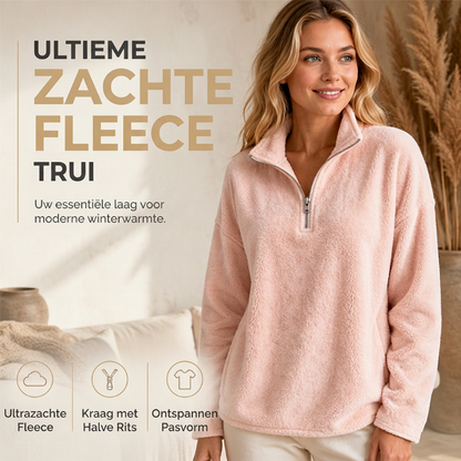 🔥 Vandaag Extra Voordelig - Casual en comfortabele dames‑sweater met kwartrits ✨ kwartrits comfortabele stof losse pasvorm