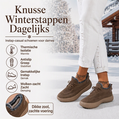 🔥 Vandaag Extra Voordelig - Casuele winterschoenen met pluche voering voor dames ✨ pluche voering warm casual model dagelijks gebruik