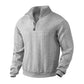 🔥 Vandaag Extra Voordelig - Heren casual jacquard sweater met halve rits ✨ jacquard patroon halve rits warm losse pasvorm