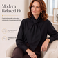 🔥  Nieuw Binnen- Elegante damesblouse met strikkraag en lange mouwen ✨ strikkraag lange mouwen elegant kantoormodel