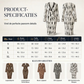 💎 Exclusieve Deal 🐆 Damesjurk van Kant met Luipaardprint, V-Hals & Lanternmouwen – Elegante Midi-Lengte & Vrouwelijke Uitstraling