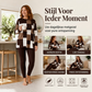 Damesset met bedrukte langemouwen top en leggings ✨ bedrukt patroon zacht materiaal 2‑delige set