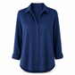 Stijlvolle casual damesblouse met lange mouwen en knoopsluiting ✨ knoopsluiting lange mouwen casual basismodel