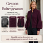 ✨ Nieuwe Look 💫 Dames Gebreide Trui met Lanternmouwen en Rits – Comfortabel, Elegant & Trendy