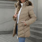 ✨ Nieuwe Look 💫 Dames Getailleerde Gewatteerde Jas met Capuchon – Vrouwelijk, Warm & Trendy