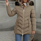 ✨ Nieuwe Look 💫 Dames Getailleerde Gewatteerde Jas met Capuchon – Vrouwelijk, Warm & Trendy