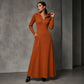 ✨ Nieuw Binnen 🍂 Dames Gebreide Geribbelde Maxi Jurk met Capuchon – Zacht, Comfortabel & Elegant 👗