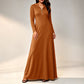 ✨ Nieuw Binnen 🍂 Dames Gebreide Geribbelde Maxi Jurk met Capuchon – Zacht, Comfortabel & Elegant 👗