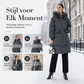 ❄️ Winter Favoriet ✨ Dames Mid-Lange Gewatteerde Jas – Warm, Comfortabel & Beschermend 🧥