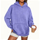 🔥 Streetwear Favoriet ✨ Unisex Oversized Hoodie met Acid-Wash Look – Casual, Comfortabel & Trendy 🖤